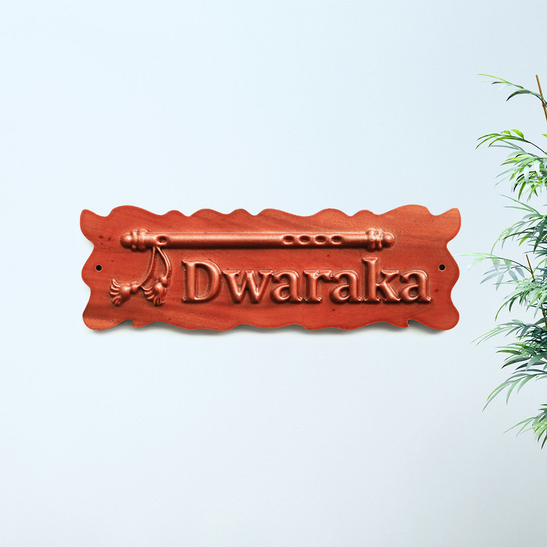 2 (2) wooden house name board