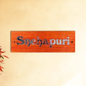 Customized Wooden House Name Plate